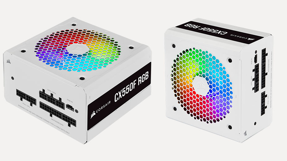 Power CX550F RGB White توسط Corsair