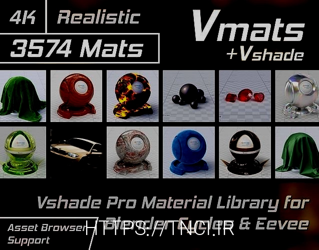 VMATS Realistic Material Library for Blender Cycles and Eevee