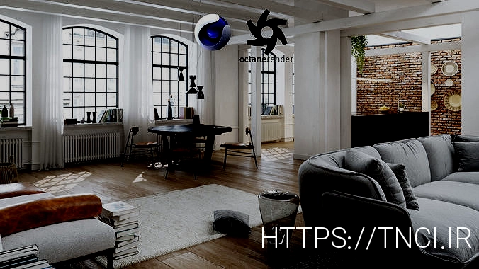 Workshop Apartment in London Cinema 4D and Octane Render